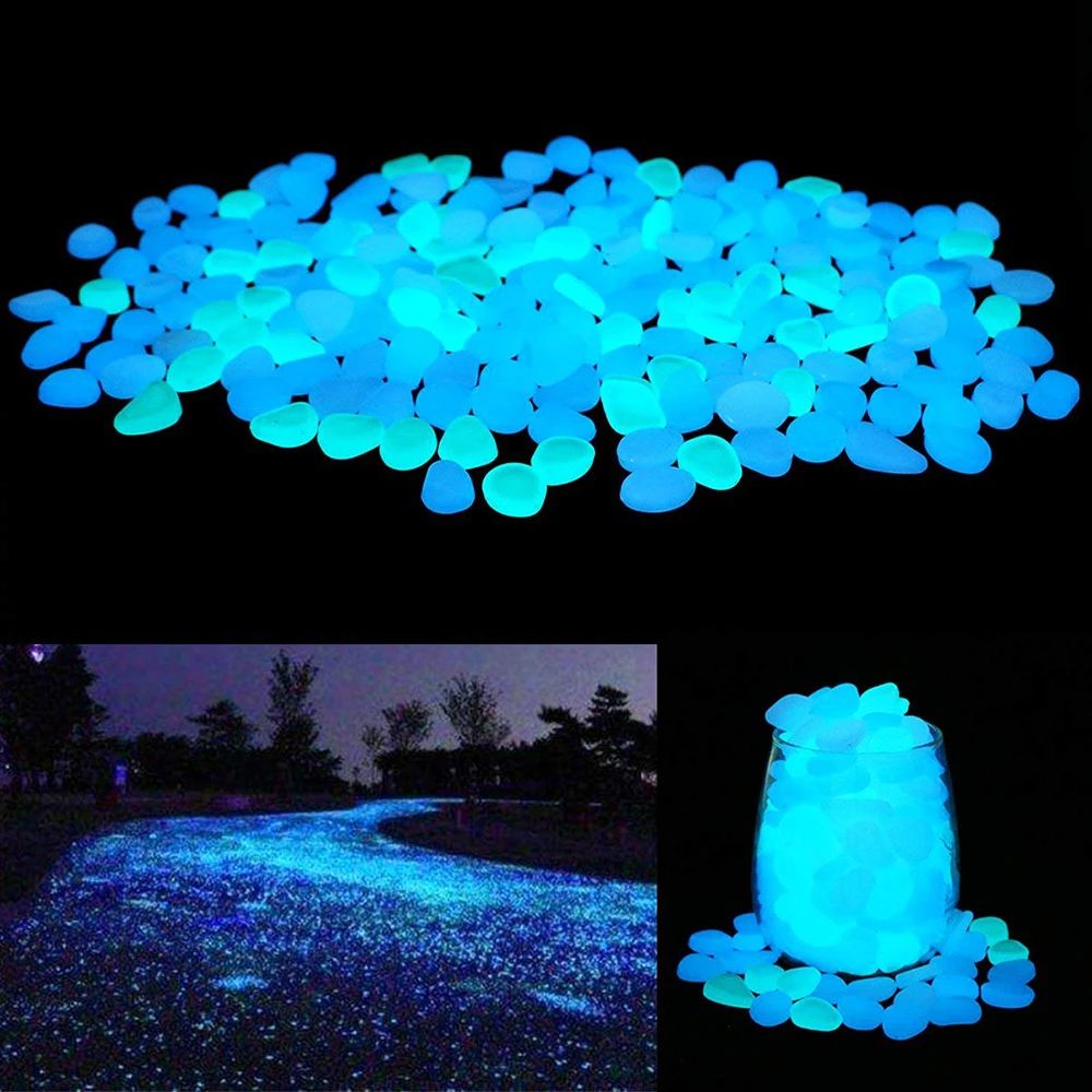 Aquarium Fish Glow In The Dark - Glow Rocks 100/300Pcs Glow in The