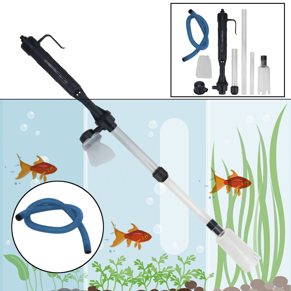 Aquarium Fish Maintenance - Electric Water Change Pump Gravel Cleaner