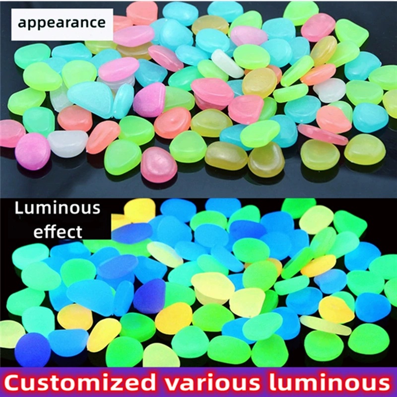 Aquarium Fish Glow In The Dark - 100/200Pcs Luminous Sand Glow In The