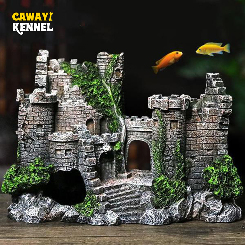 Aquarium Fish Names - Random Color Creative Castle Shape Fish