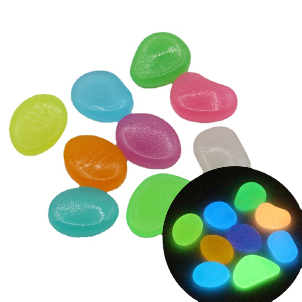 Aquarium Fish Glow In The Dark - 50pcs Luminous Stone Fluorescent Gravel Pebbles