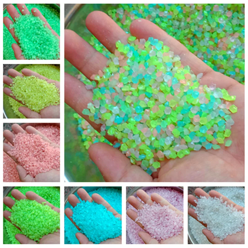Aquarium Fish Glow In The Dark - 2000Pcs 3-5mm Luminous Sand Glow In