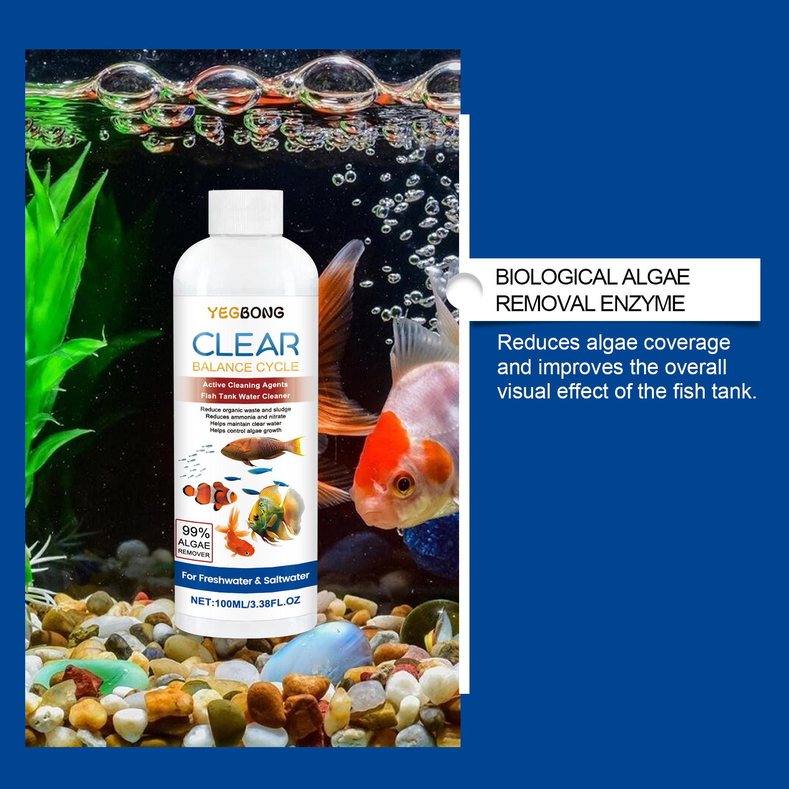 Aquarium Water Clarifier 100ml - đánh giá và giá Aquarium Fish Maintenance