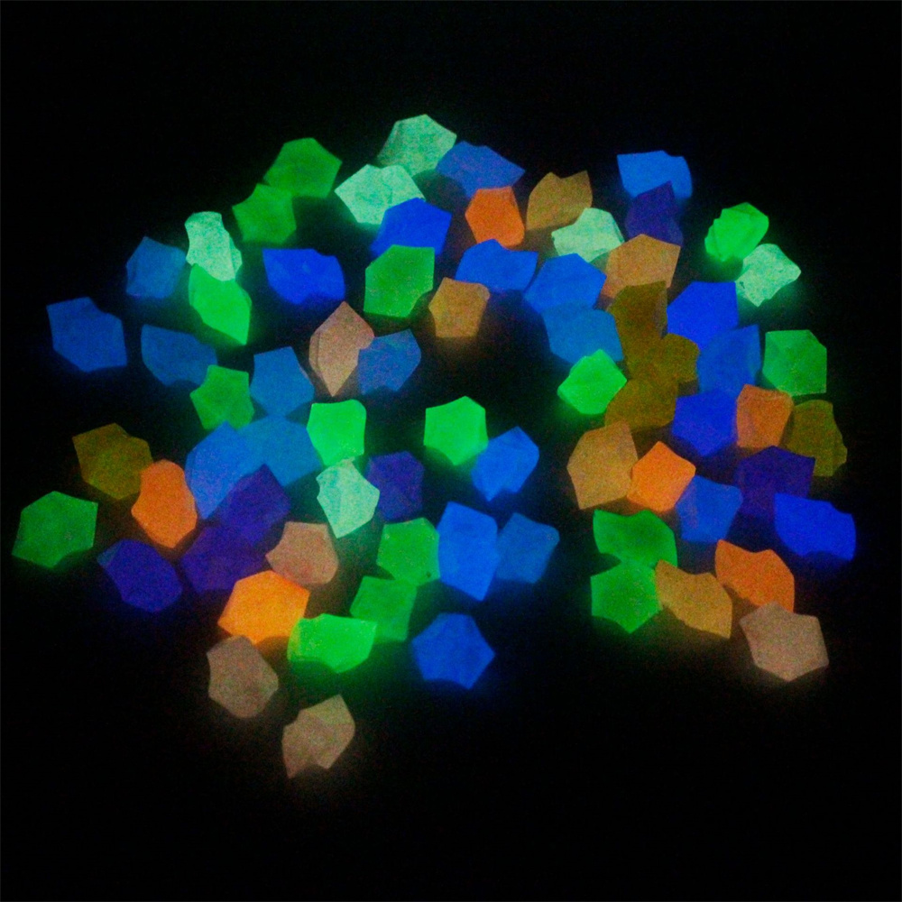 100pcs 14*11mm Dark Pebbles Pe - đánh giá và giá Aquarium Fish Glow In The Dark