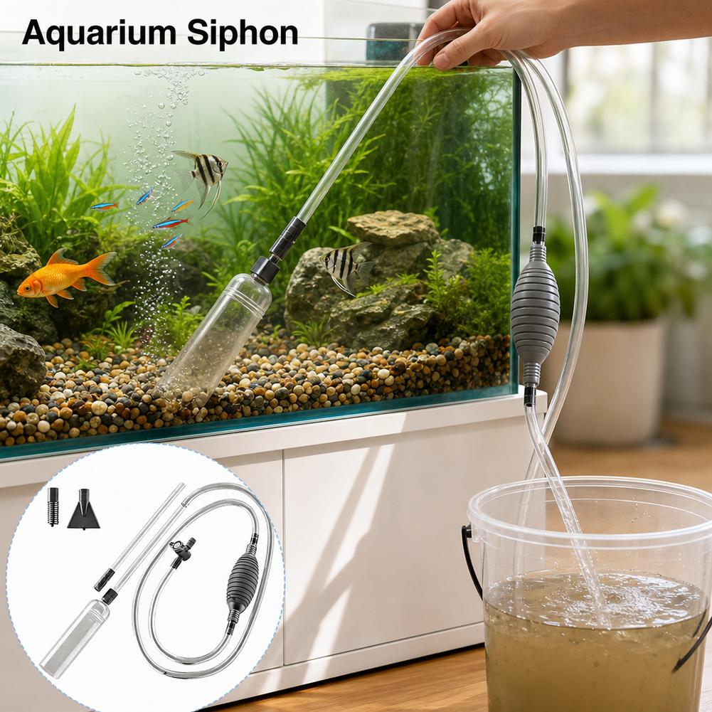 Manual Aquarium Siphon Fish Ta - đánh giá và giá Aquarium Fish Maintenance