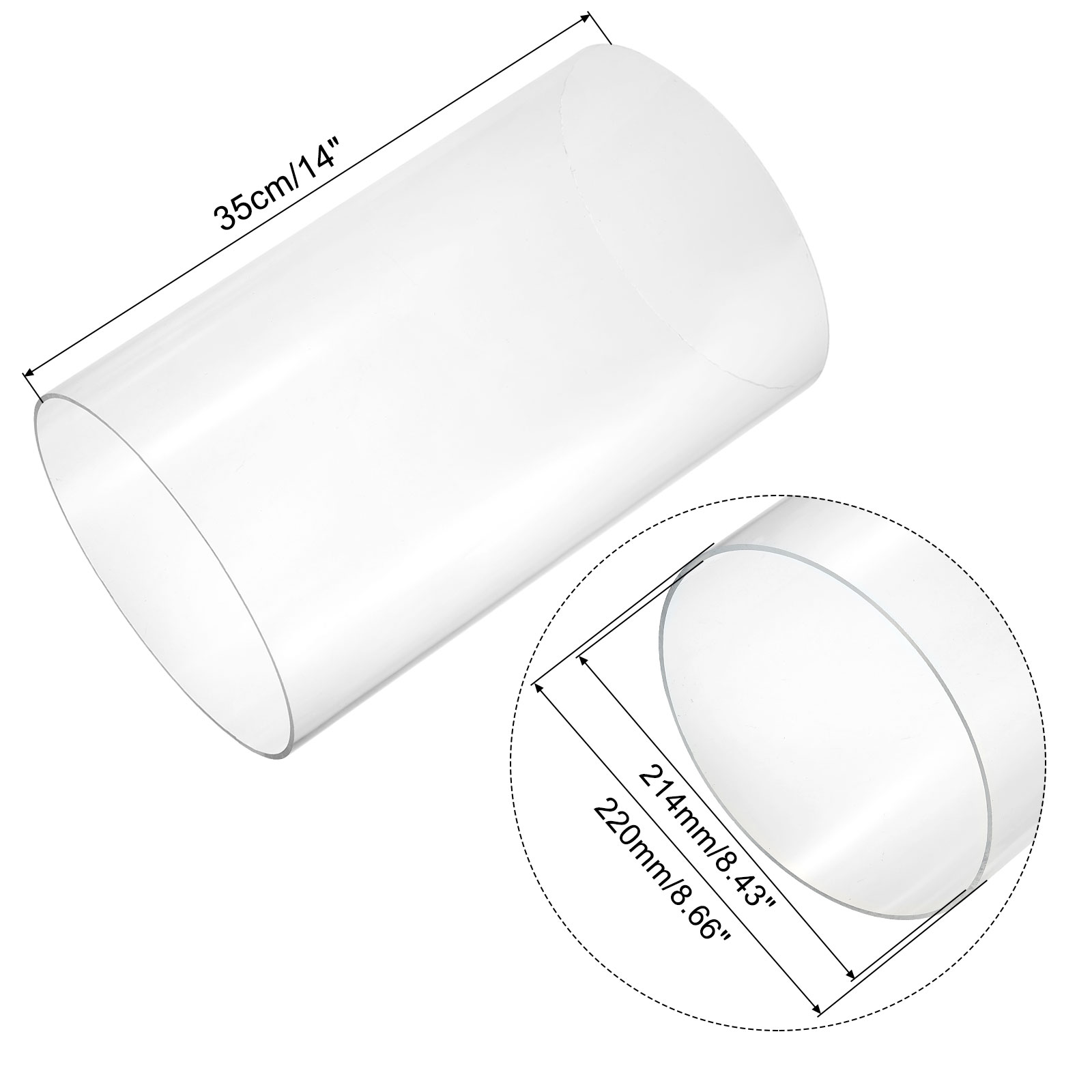 350mm Transparent Acrylic Aqua - đánh giá và giá Aquarium Fishing