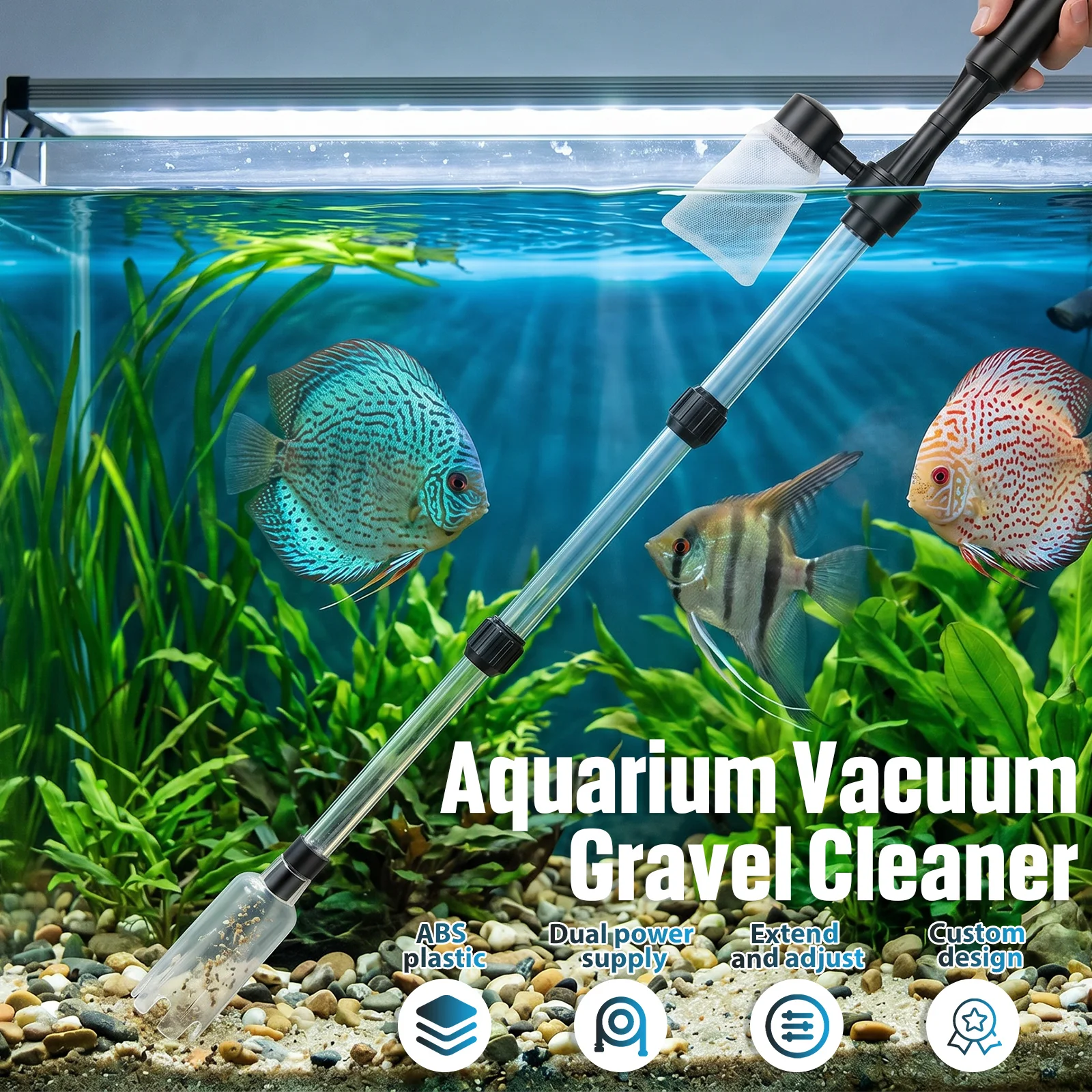Aquarium Vacuum Gravel Cleaner - đánh giá và giá Aquarium Fish Maintenance