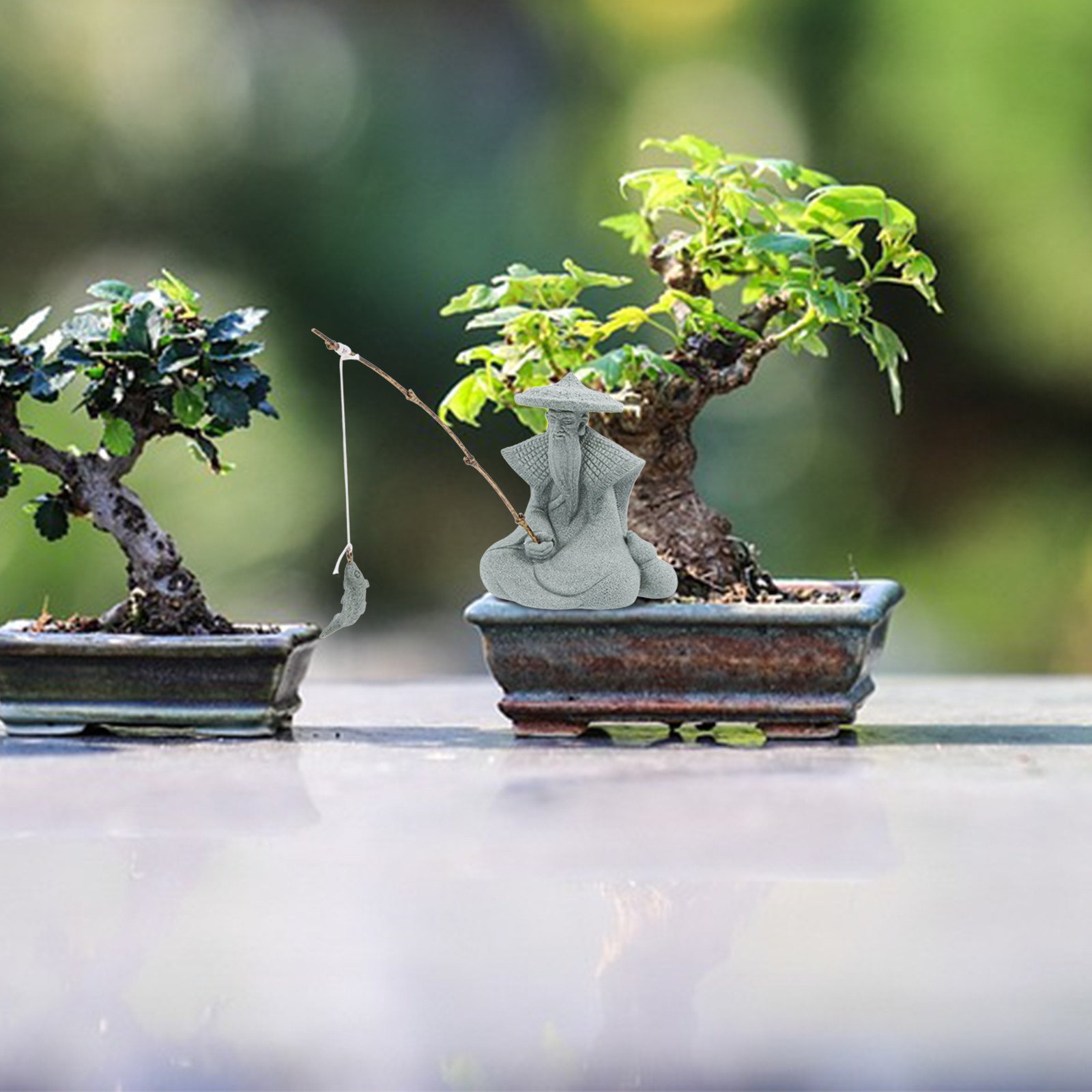 Small Resin Fisherman Statue J - đánh giá và giá Aquarium Fish Small