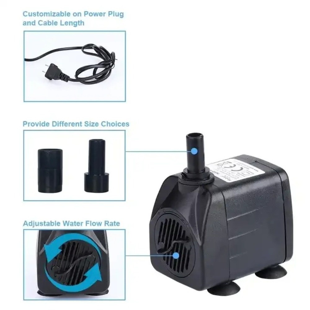 Black Submersible Water Pump S - đánh giá và giá Aquarium Fish Images
