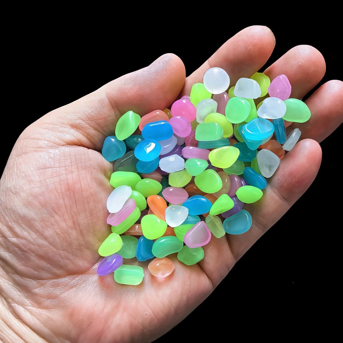 100/200Pcs Luminous Sand Glow  - đánh giá và giá Aquarium Fish Glow In The Dark