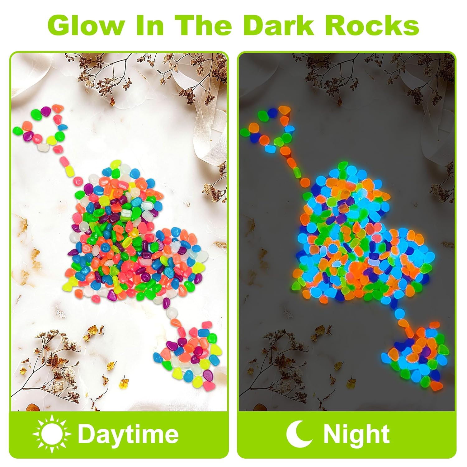 100/200Pcs Luminous Sand Glow  - đánh giá và giá Aquarium Fish Glow In The Dark