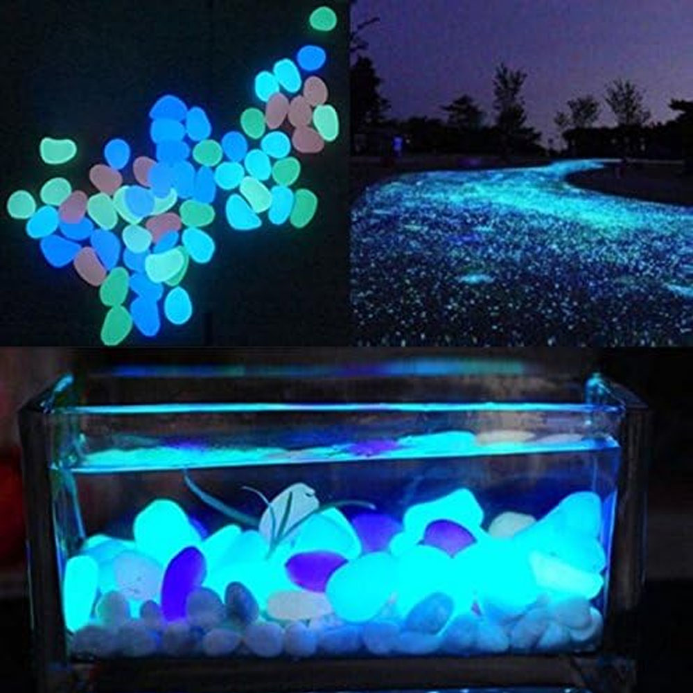 Fish Tank Rocks Glow Blue Pebb - đánh giá và giá Aquarium Fish Bowl