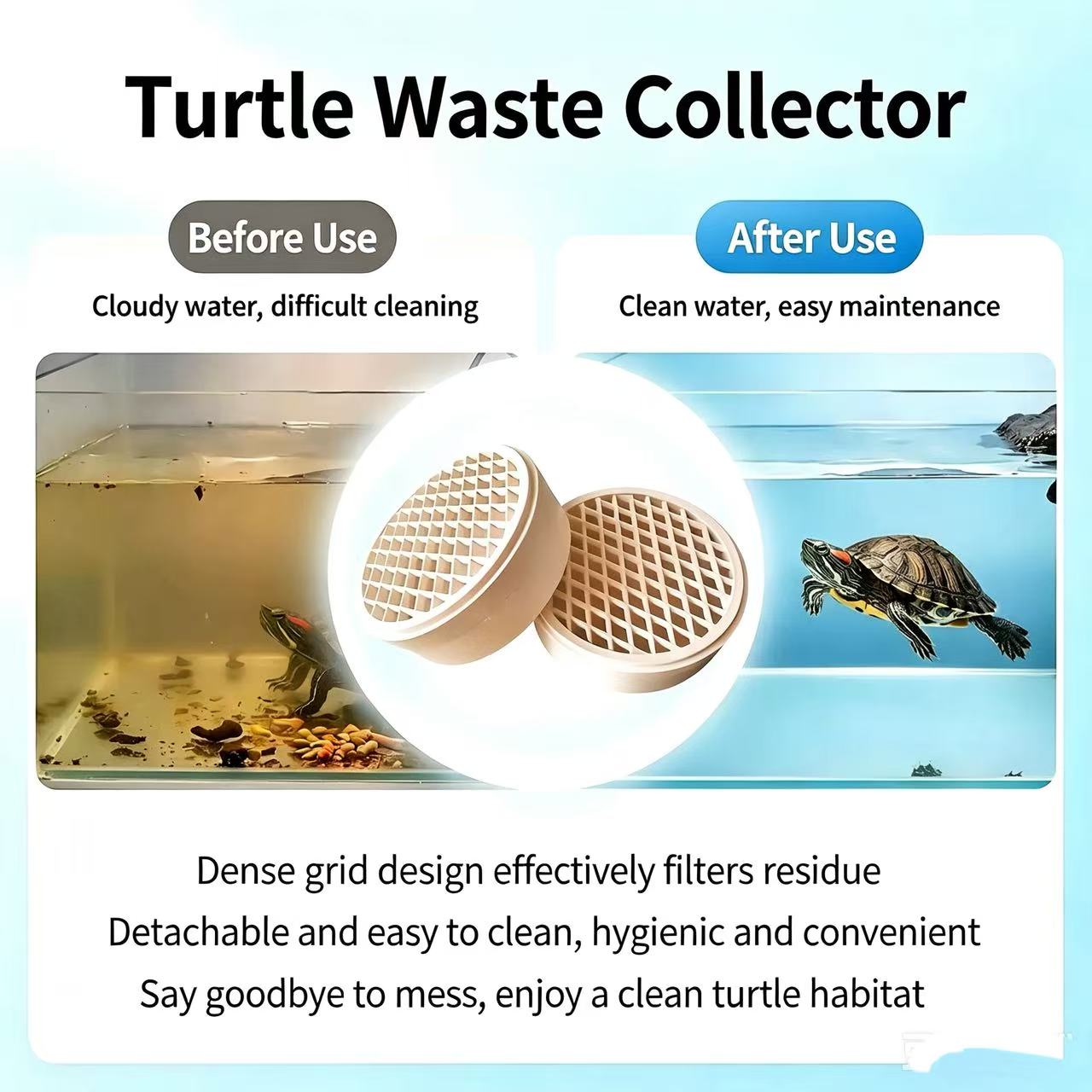 Turtle Feces Collector Detacha - đánh giá và giá Aquarium Fish Keeping