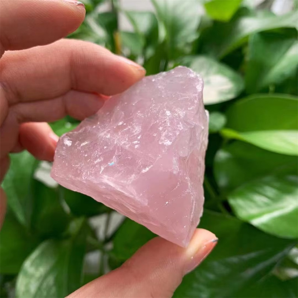 Pure Natural Pink Rose Quartz  - đánh giá và giá Aquarium Fish Big