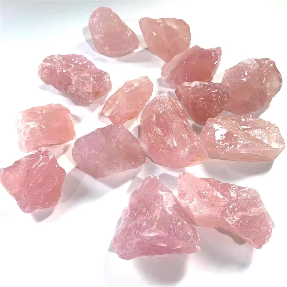Pure Natural Pink Rose Quartz  - đánh giá và giá Aquarium Fish Big