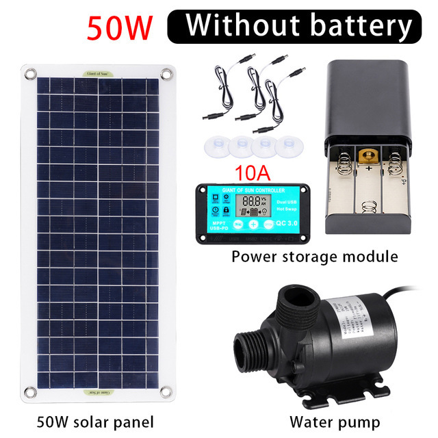 50W Solar Power Water Pump Set - đánh giá và giá Aquarium Fish Bowl