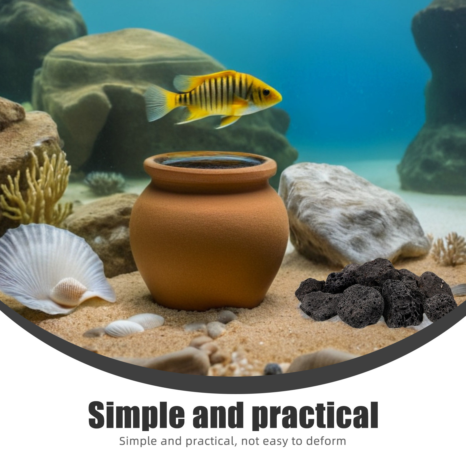 1Pack Natural Volcanic Stones  - đánh giá và giá Aquarium Fish Small