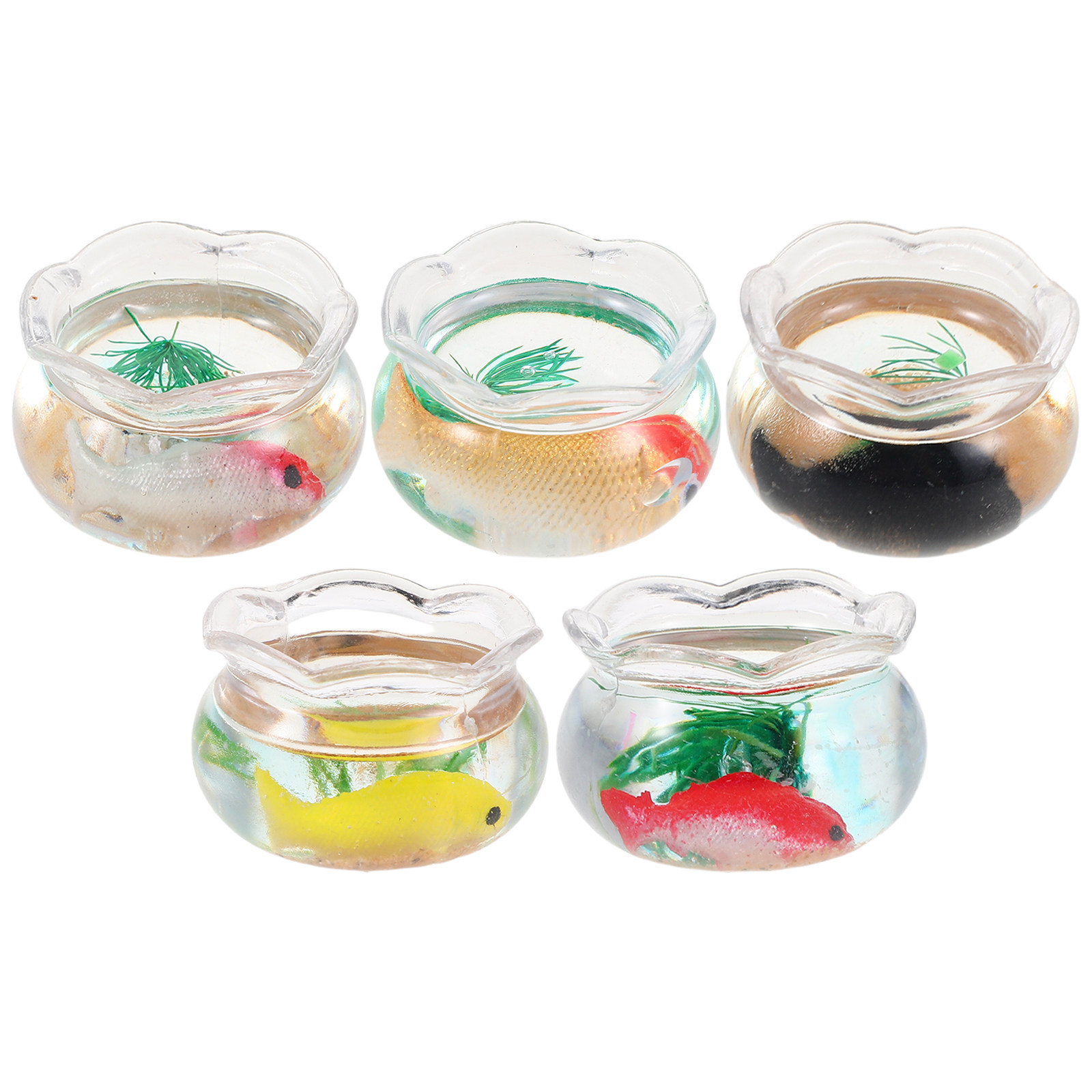 5Pcs Mini Fish Bowl Small Roun - đánh giá và giá Aquarium Fish Bowl